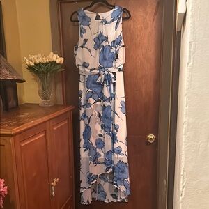 Floral Blue Maxi Dress